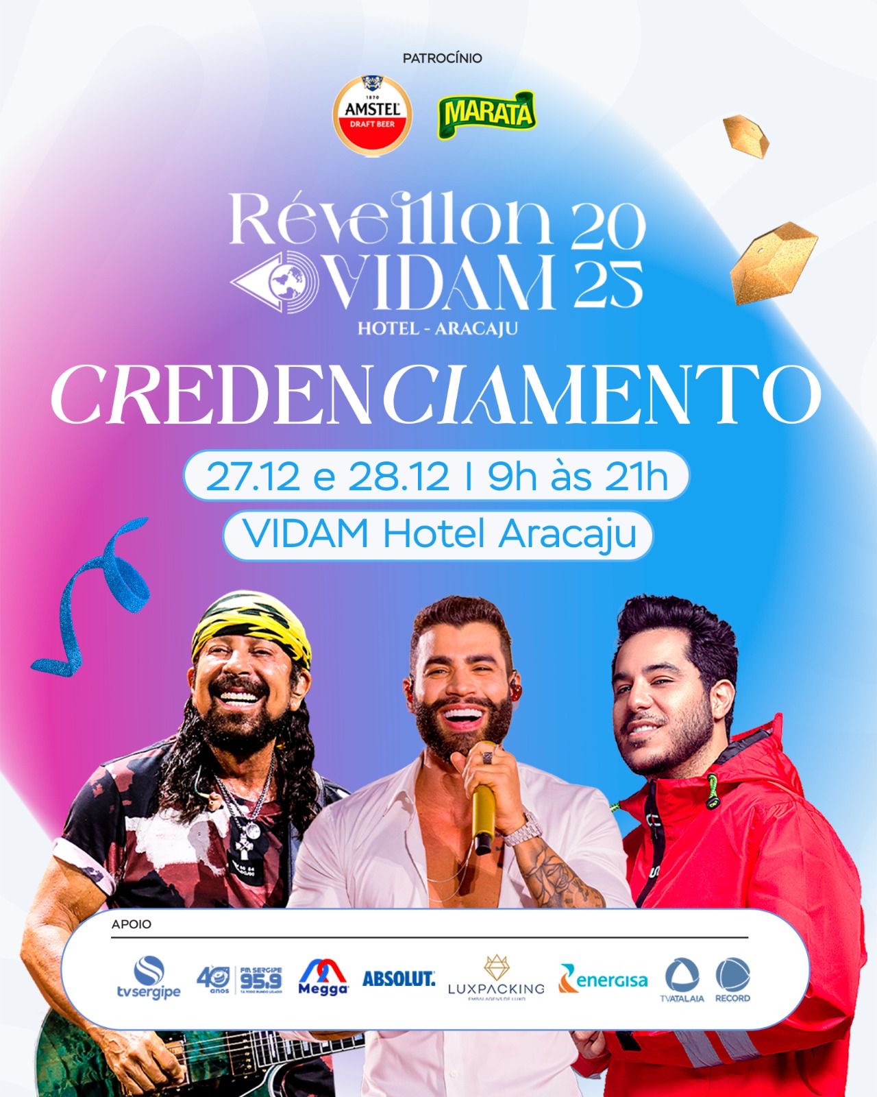 Credenciamento para o Réveillon Vidam acontece dias 27 e 28