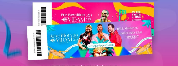 Garanta momentos incríveis no Réveillon e Pré-Réveillon VIDAM
