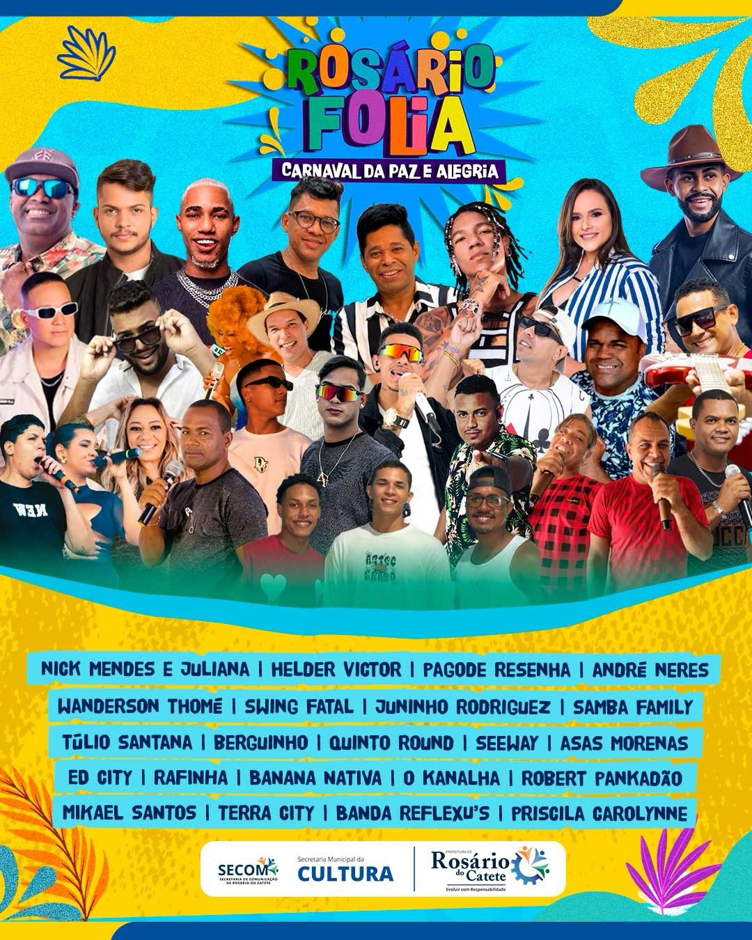 Definida a programação do Rosário Folia 2025