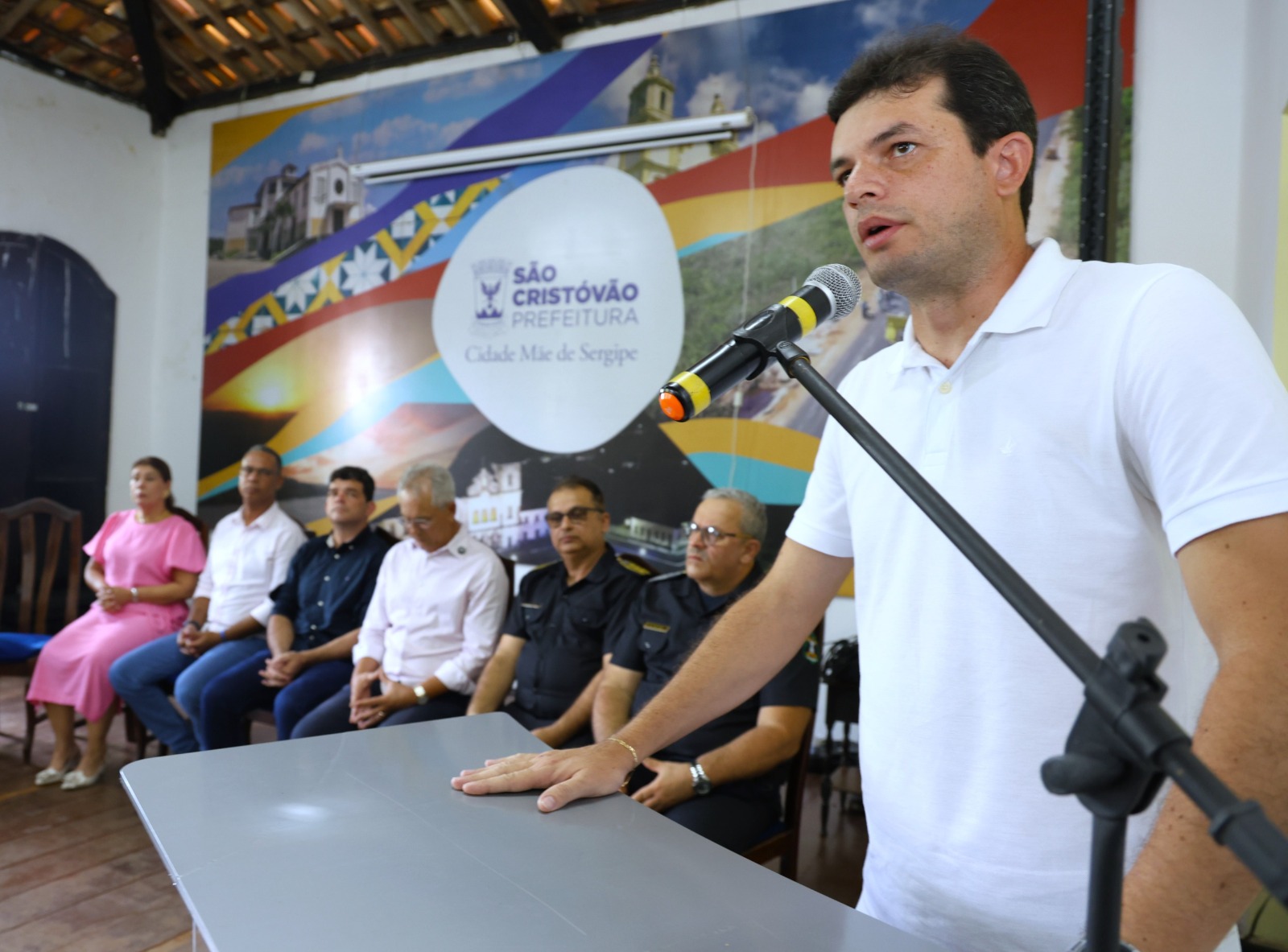Paulo Júnior comemora posse de novos agentes da Guarda Municipal de São Cristóvão