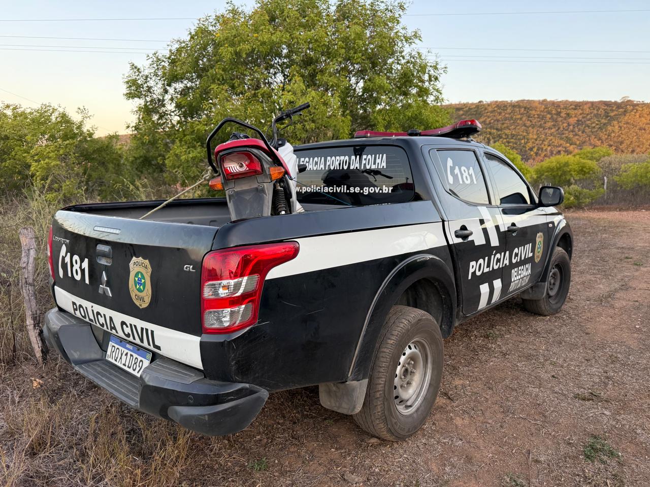 Motocicleta furtada por adolescente é recuperada em Porto da Folha