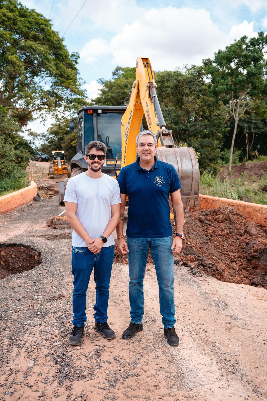 Prefeito Sérgio Reis inspeciona início das intervenções na ponte que liga povoados de Lagarto