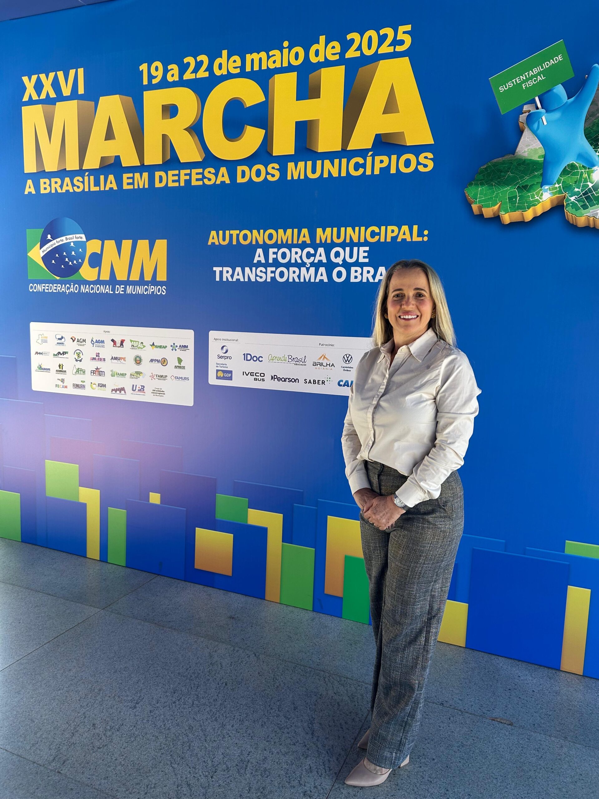 Vice-prefeita Suely Menezes participa da 26ª Marcha a Brasília em Defesa dos Municípios