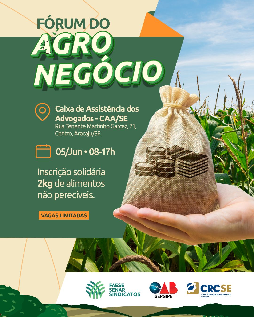 Sistema Faese/Senar e parceiros realizam o Fórum do Agronegócio em Aracaju