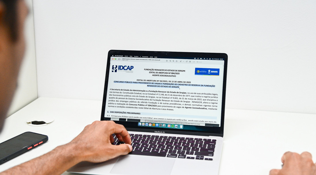 Estão abertas inscrições para o concurso público da Fundação Renascer