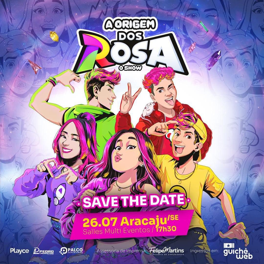 Show “A Origem dos Rosa” chega à Aracaju no dia 26 de julho