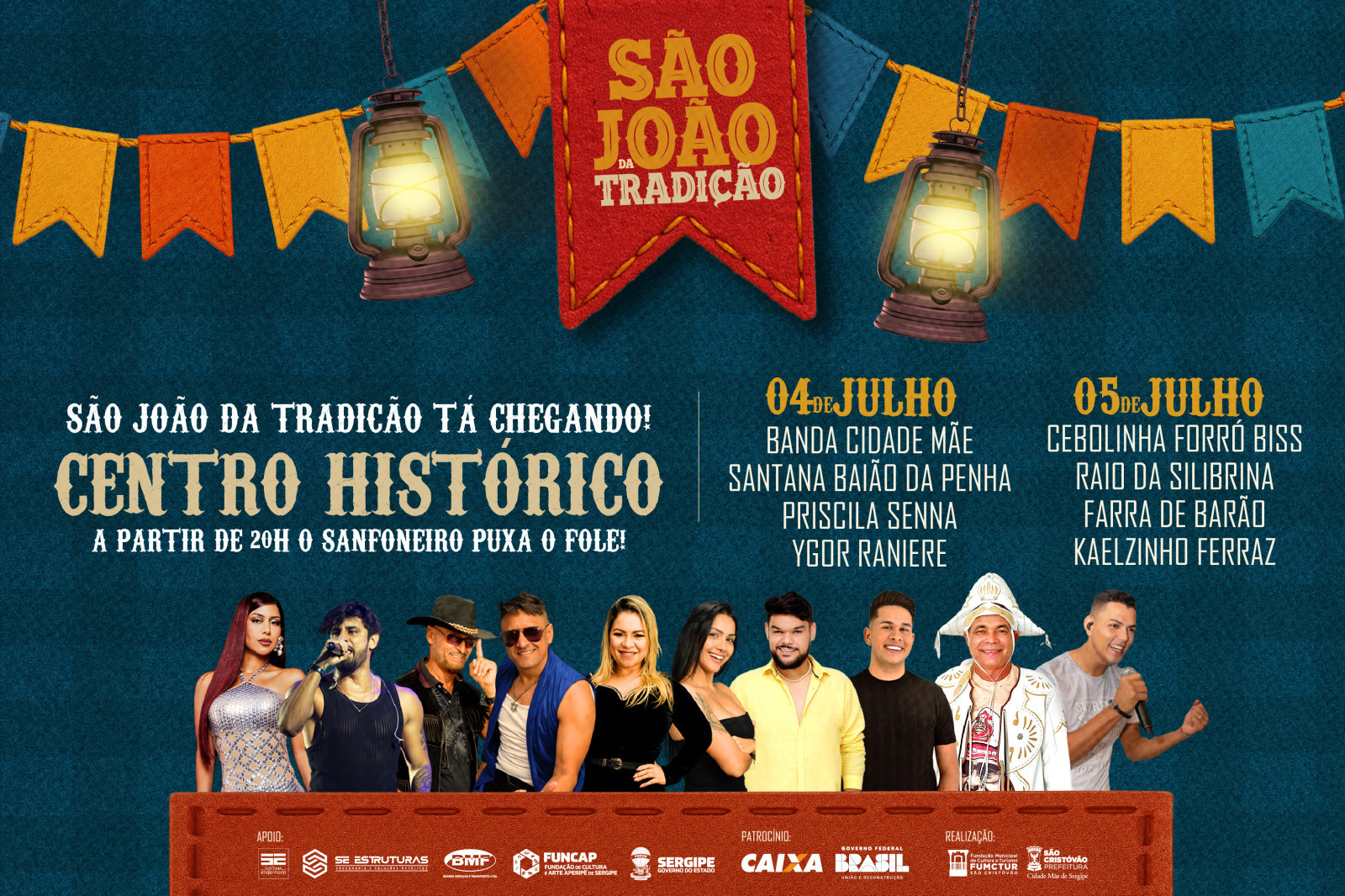 Priscila Sena e Ygor Ranieri animam São João da Tradição nesta sexta em São Cristóvão