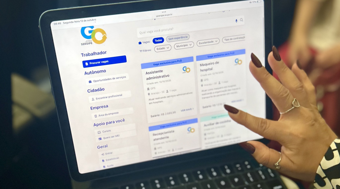 Governo de Sergipe oferta 629 vagas de emprego nesta segunda-feira, 13