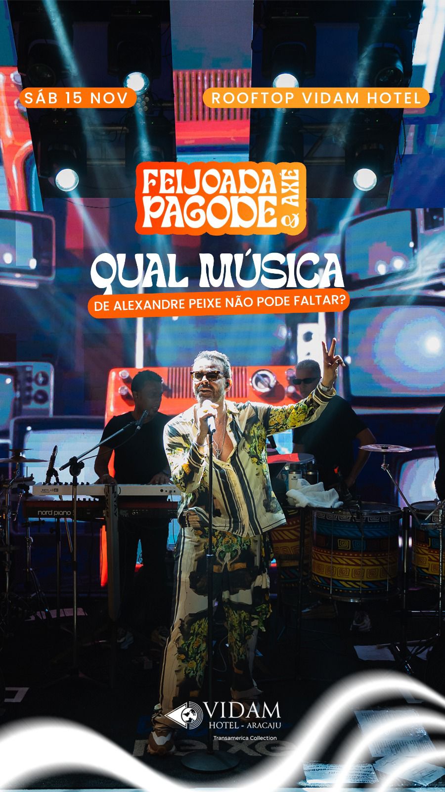 Esquenta do Pré-Caju chega com Feijoada, Pagode e Axé VIDAM no dia 15 de novembro