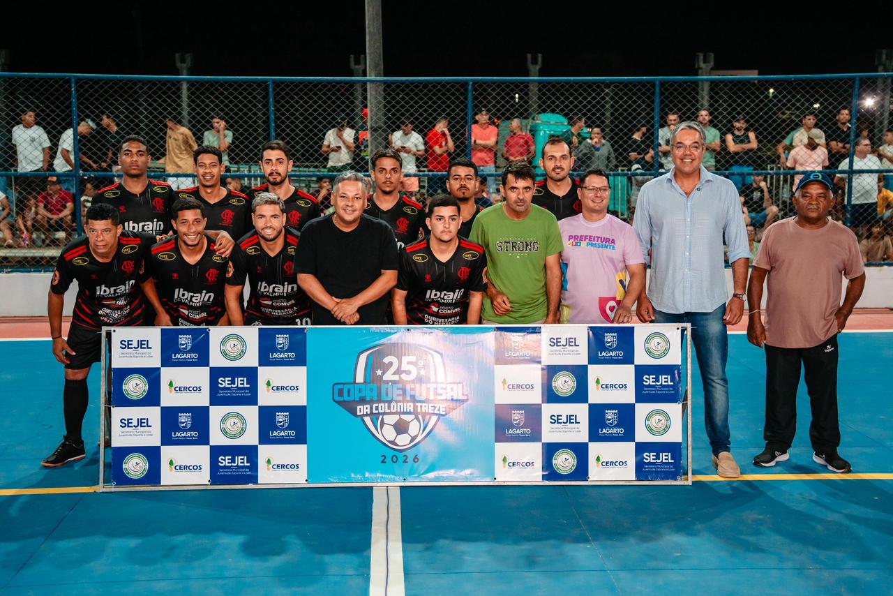 Prefeito de Lagarto abre 25ª edição da Copa de Futsal do povoado Colônia Treze