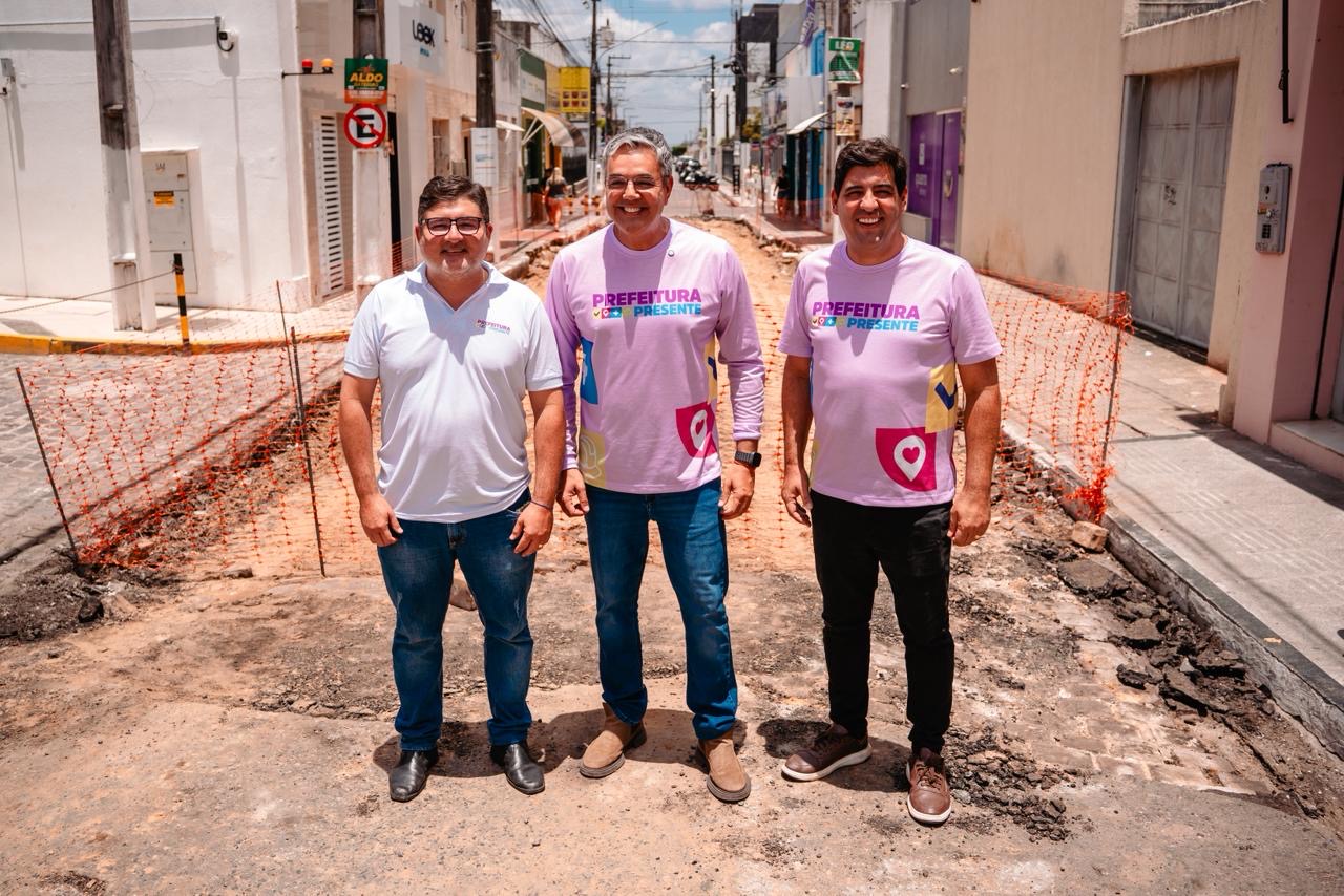 Prefeito de Lagarto acompanha início de obra histórica de revitalização no Centro Comercial