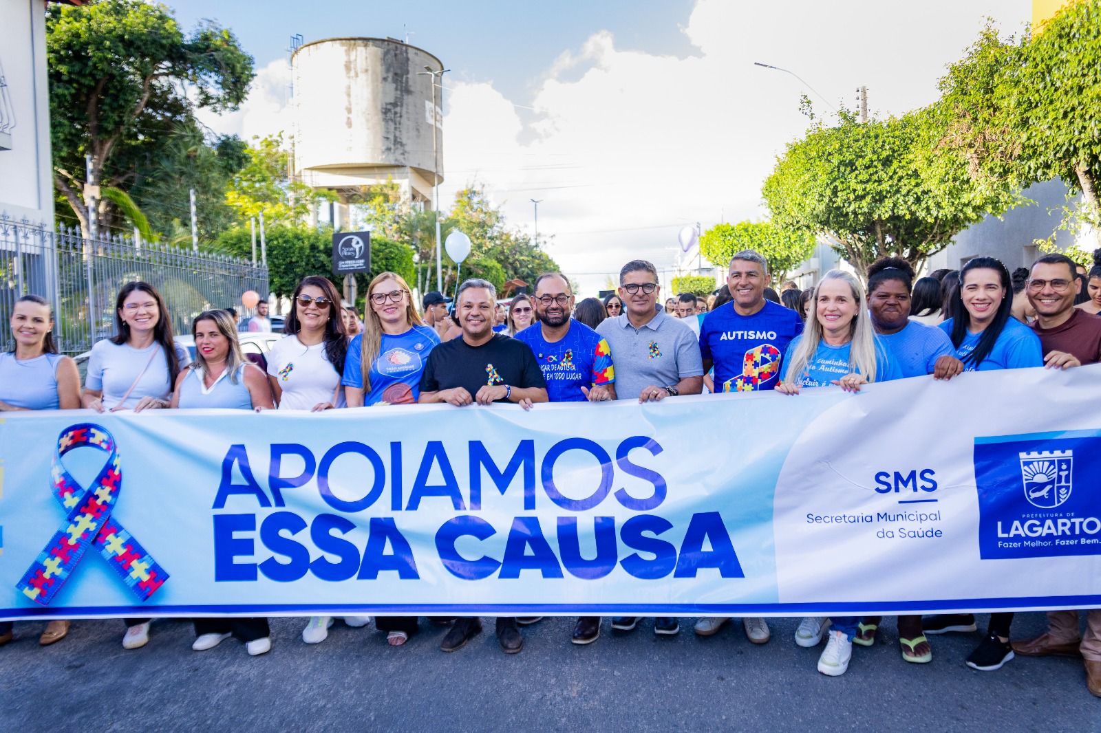 Ibrain de Valmir participa da 3ª Caminhada do Autismo e reforça compromisso com inclusão em Lagarto